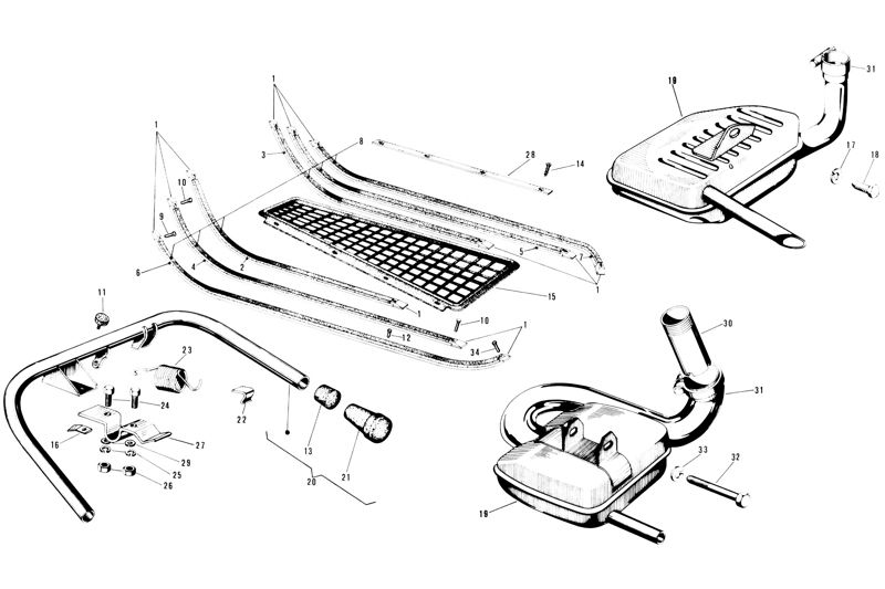 Plancher - béquille - echappement