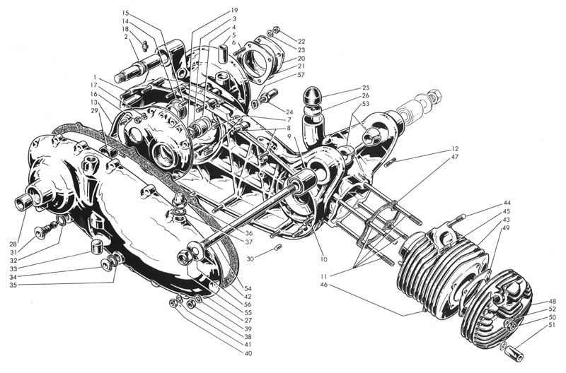 Carter moteur - cylindre