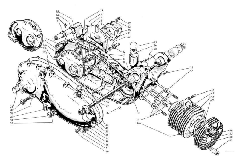 Carter moteur - cylindre