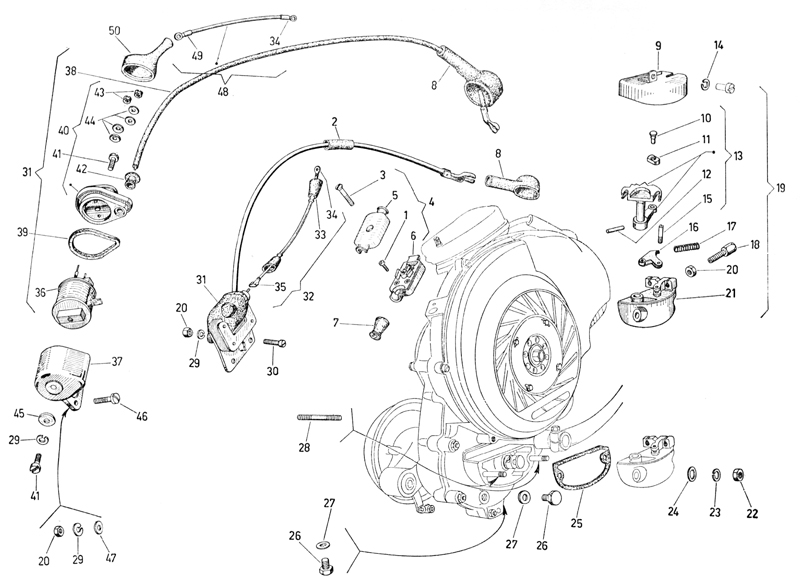 Selecteur vitesse - Bobine H.T.