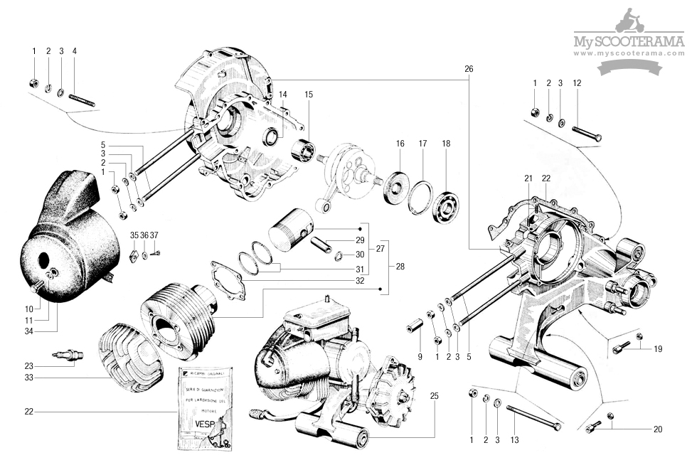 Bloque Piston - MyScooterama