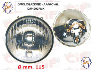 Optique de phare SIEM Vespa 125 Primavera et ET3
