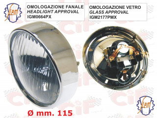 Optique SIEM pour VESPA 125 (1962-1965) - VESPA 150 (1959-1965) - GS (1959-1964) - GL (1959-1962) DIAM 115
