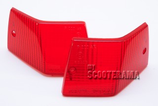 Paire plastique clignotant arrière rouge - Vespa PX/T5