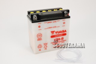 Batterie YB9-B - vendue sans acide - Vespa PX/T5/COSA