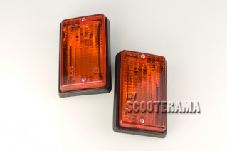 Ensemble clignotants arrière orange - Vespa PK50, PK50S, PK125S, PK125XL2