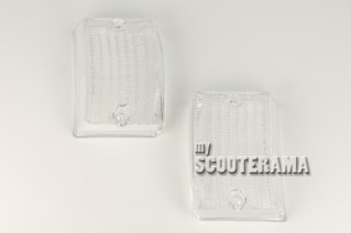 Paire plastiques clignotants avant blanc - Vespa PK50, PK50S, PK125S, PK125XL2