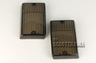 Paire plastiques clignotants arrière noir - Vespa PK50, PK50S, PK125S, PK125XL2