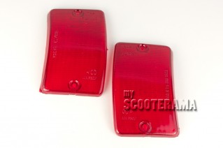 Paire plastiques clignotants avant rouge - Vespa PK50-125XL, PK50 RUSH, PK N, PK FL2