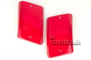 Paire plastiques clignotants arrière rouge - Vespa PK50-125XL, PK50 RUSH, PK N, PK FL2