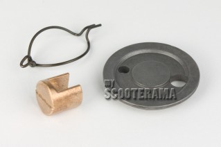 Set Poussoir/agrafe/butée Embrayage - Vespa 125/150 GTR, Sprint, GL, TS, PX125/150 jusqu'en 1994