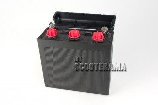 Batterie 6V/9Ah - Vespa TypeN, VBB, GL, GT, Sprint - 125x125x50mm