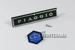 Insigne "Piaggio" et Hexagone - Descente klaxon Vespa 2