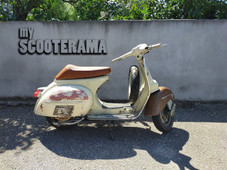 Selle Vespa - SPORT - MARRON - PX et Grosse Coque (sans jauge à essence)