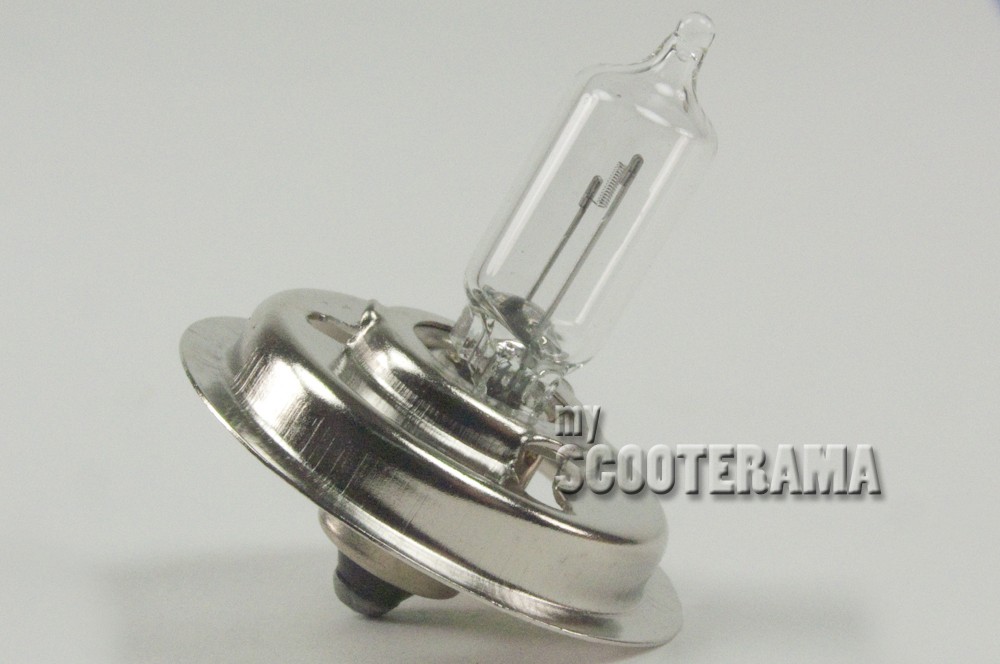 Pack De 2 Ampoules Halogènes P26S 15W 12V Pour Phare De Moto, Scooter, Vélomoteur - Blanc 5000K