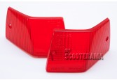 Paire plastique clignotant arrière rouge - Vespa PX/T5