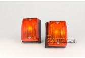 Ensemble clignotants avant orange - Vespa PK50, PK50S, PK125S, PK125XL2