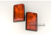 Ensemble clignotants arrière orange - Vespa PK50, PK50S, PK125S, PK125XL2
