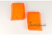 Paire plastiques clignotants avant Orange - Vespa PK50, PK50S, PK125S, PK125XL2