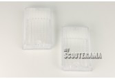 Paire plastiques clignotants arrière blanc - Vespa PK50, PK50S, PK125S, PK125XL2