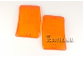 Paire plastiques clignotants avant orange - Vespa PK50-125XL, PK50 RUSH, PK N, PK FL2