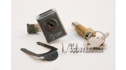 Serrure boite à gant et Neiman long 39mm guide 6 mm - Vespa à partir de 1978: 50S/R,125 Primavera, ET3,PX/PE