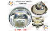 Optique SIEM  pour Vespa 125 (VNA1T 1958) - (VNA2T 1958-1959) - (VNB1T 1960) - (VNB2T 1961) DIAM 105