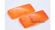 Paire plastique clignotant avant orange - Vespa PX/T5