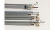 Set complet câbles et gaines grises - TEFLON - Vespa 50, 50 Special, 90