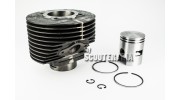 Ensemble Cylindre/piston - Vespa 125 PK -2 transferts - entraxe 56mm