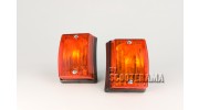 Ensemble clignotants avant orange - Vespa PK50, PK50S, PK125S, PK125XL2