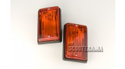 Ensemble clignotants arrière orange - Vespa PK50, PK50S, PK125S, PK125XL2