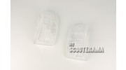 Paire plastiques avant clignotants Blanc - Vespa PX/T5