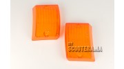 Paire plastiques clignotants avant Orange - Vespa PK50, PK50S, PK125S, PK125XL2