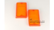 Paire plastiques clignotants arrière orange - Vespa PK50, PK50S, PK125S, PK125XL2